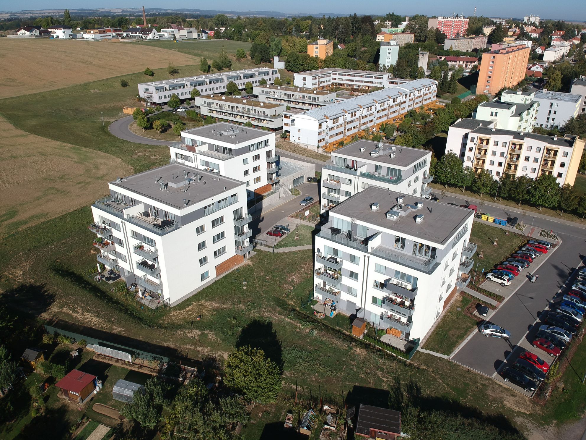Litomyšl, bytové domy u nemocnice pro CZ stavební Holding (2022)